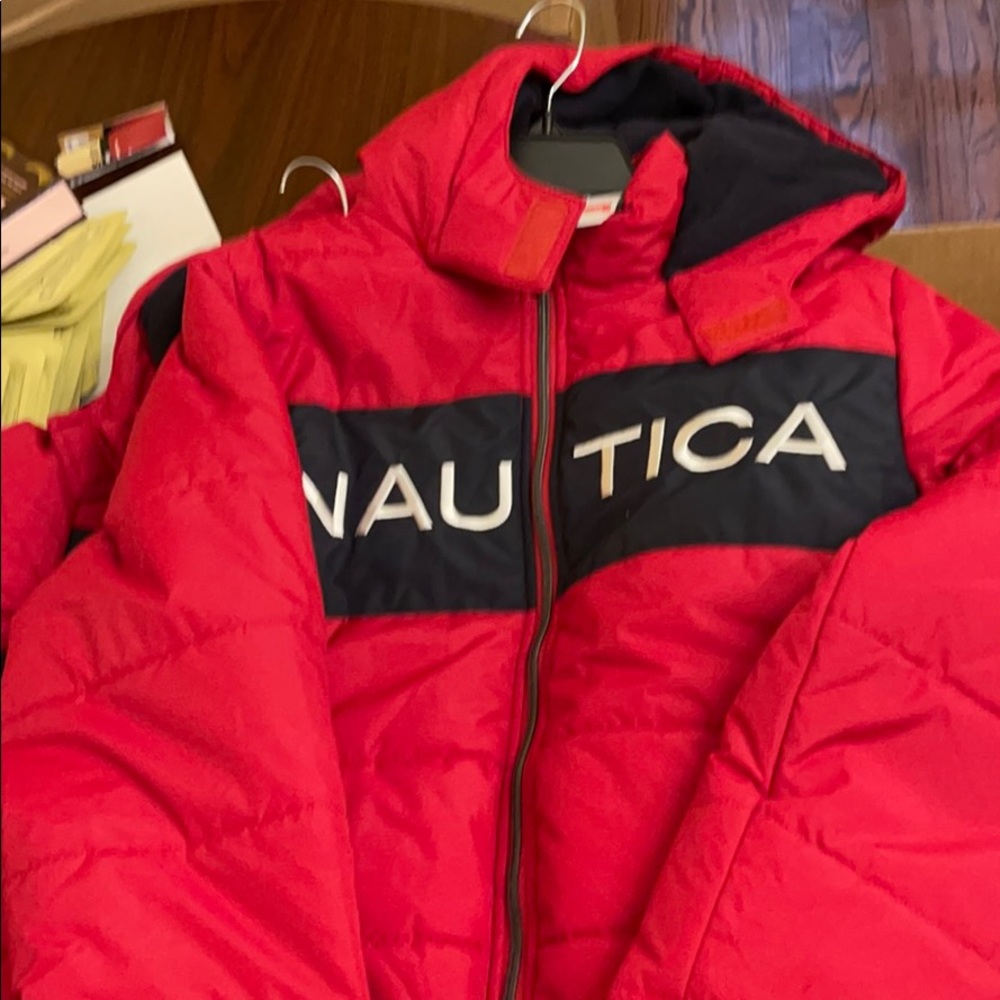 Boys Jacket red Nautica size 14-16